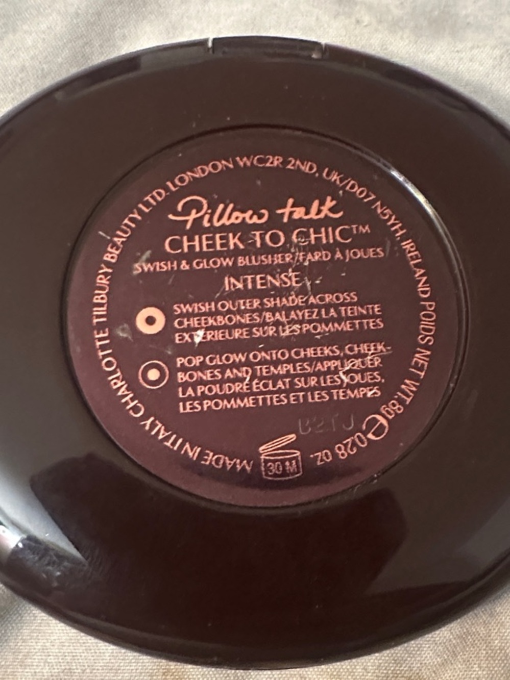 Incorrect Category - Cosmetic Product